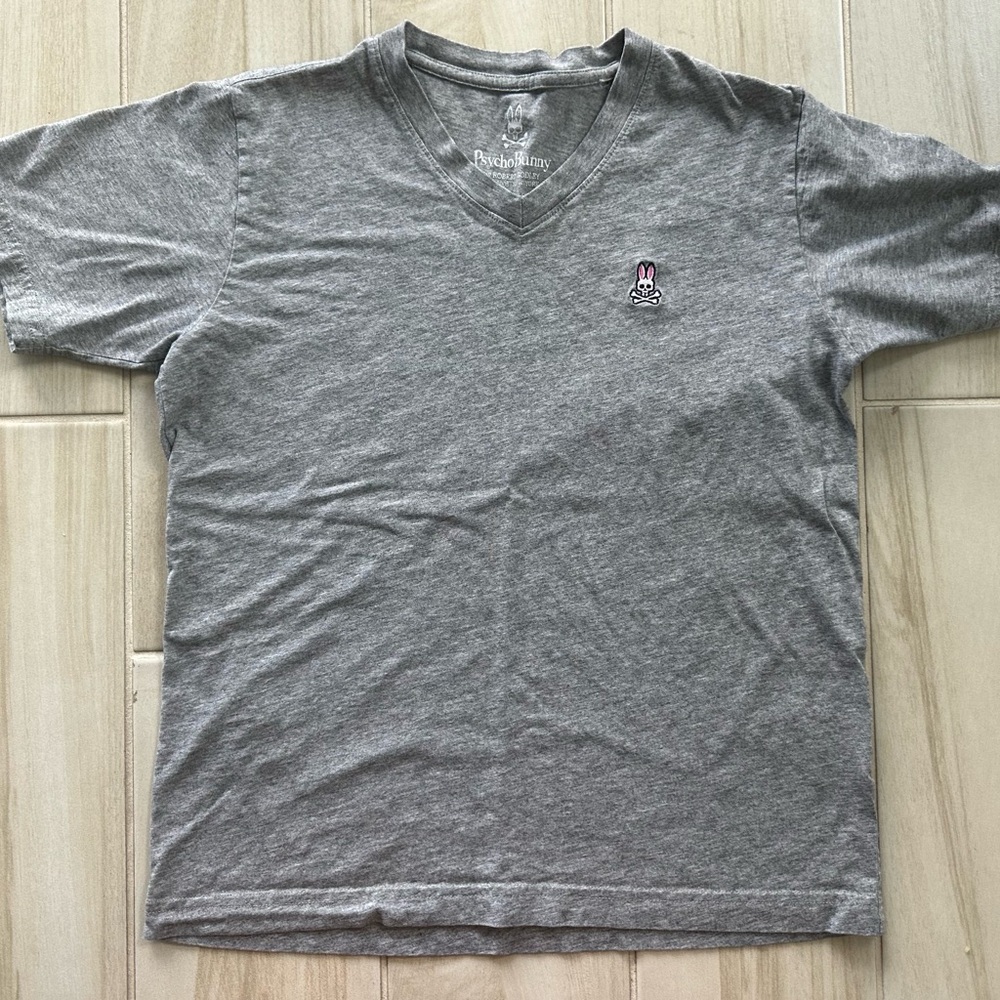 Boys Psycho Bunny V-neck tshirt sz L 14/16